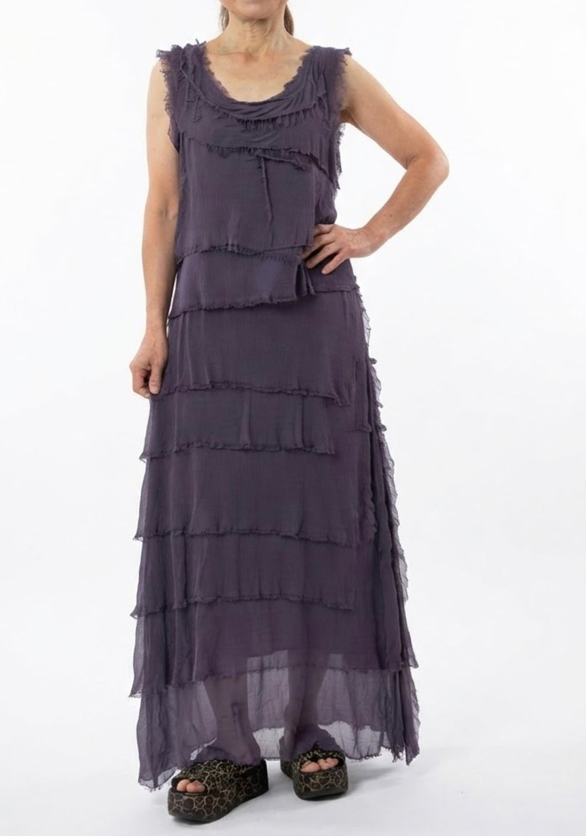 Made In Italy Elisa Silk Dress