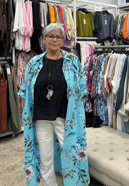 Aida Floral Shirt Dress