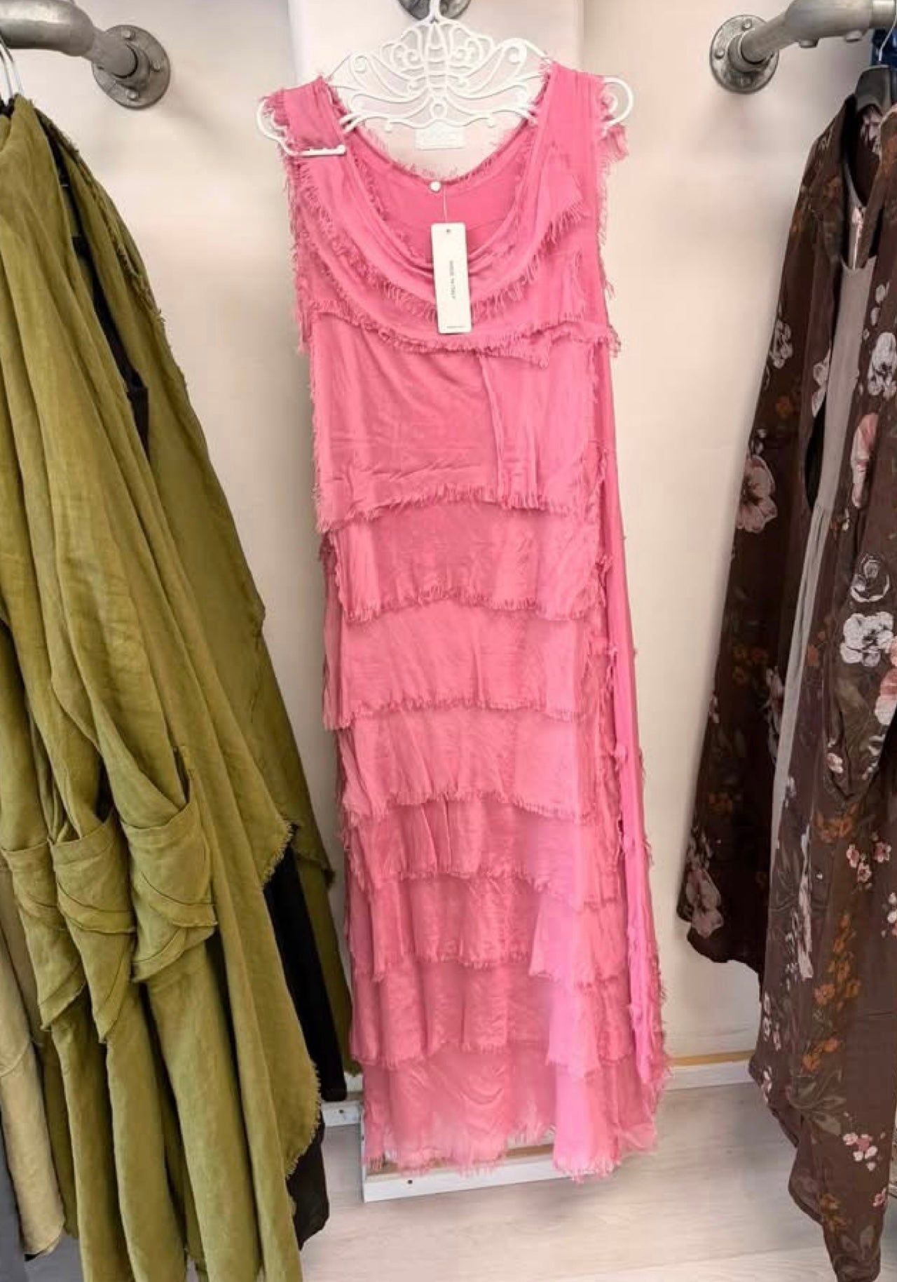 Made In Italy Elisa Silk Dress