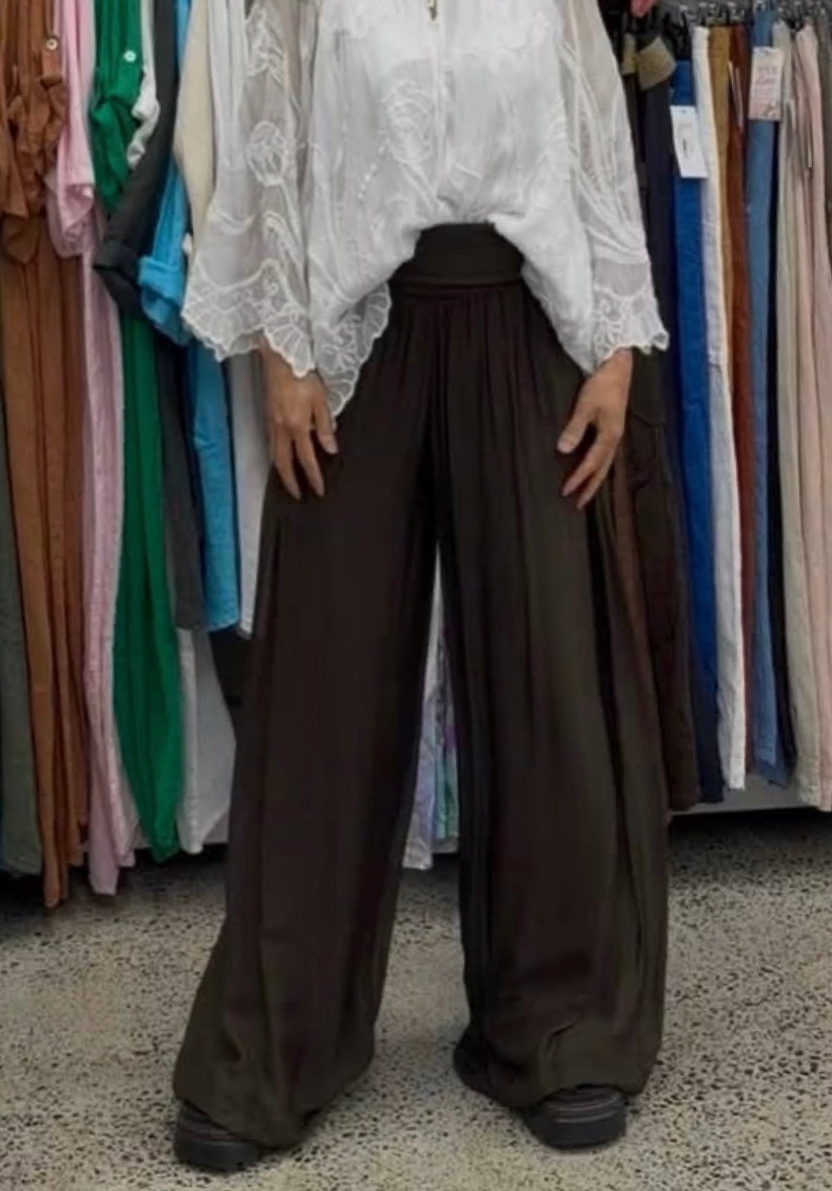 Made In Italy Odette Silk Pants