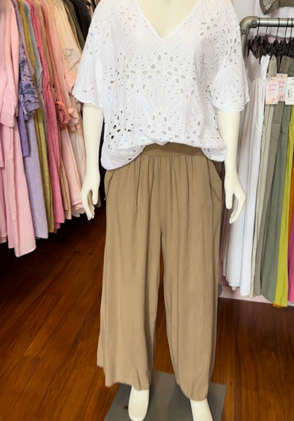 Made in Italy Sabrina Linen Pants