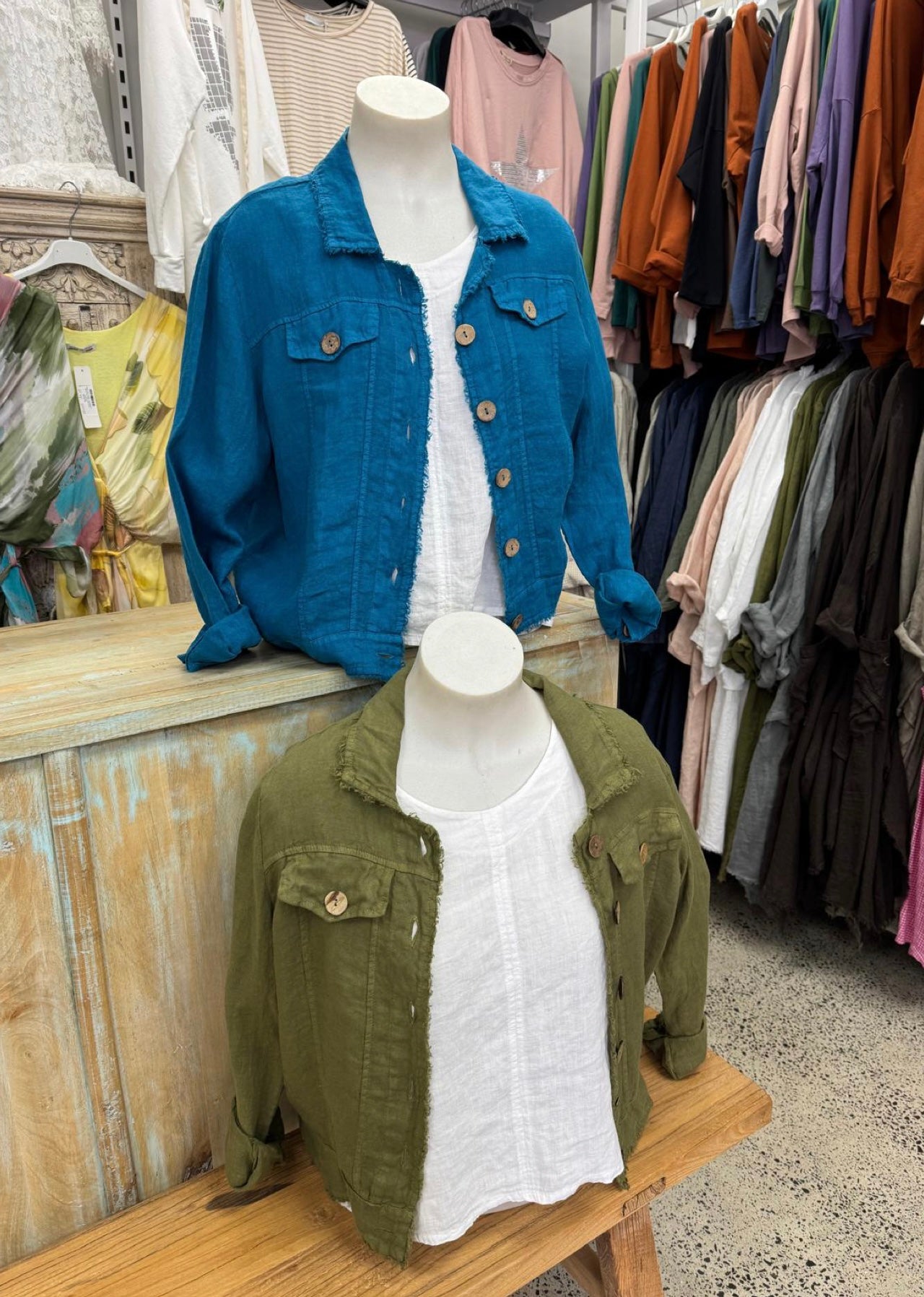 Italian Province Perenna Linen Jacket