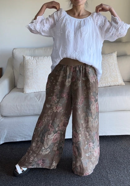 Made in Italy Melissa Floral Pants