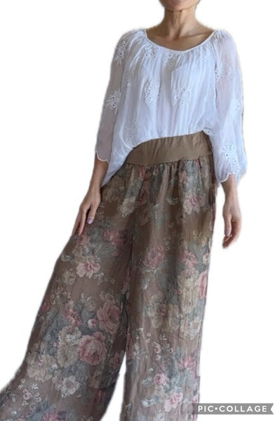 Made in Italy Melissa Floral Pants