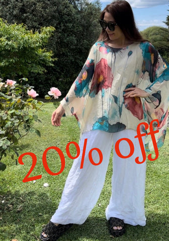 Made in Italy Leia Silk Top