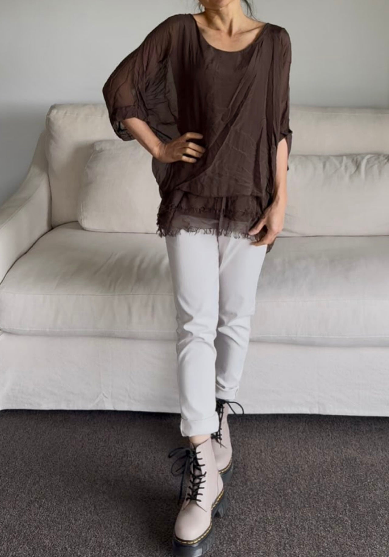 Made in Italy Lavinia Silk Top