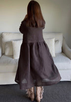 Luciana Linen Overcoat