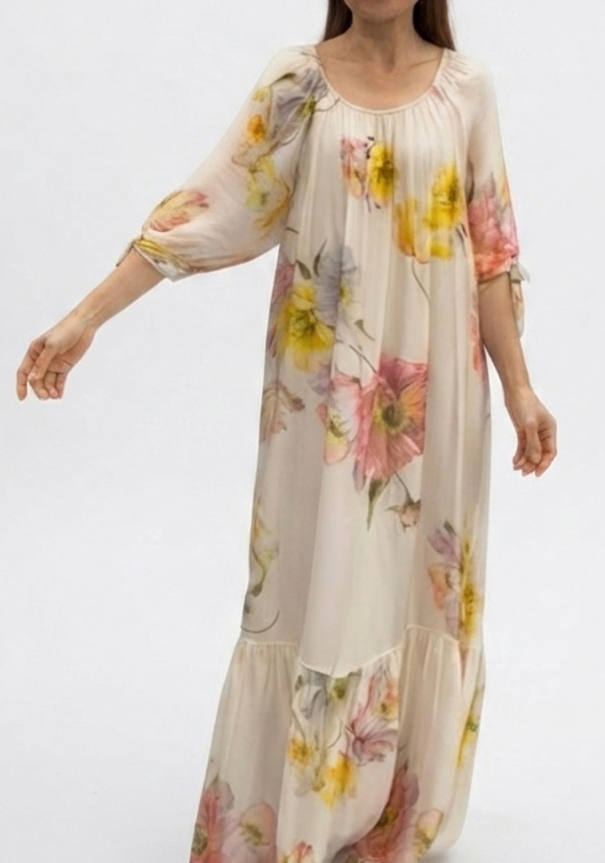 Blossom Silk Dress