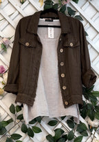Italian Province Perenna Linen Jacket