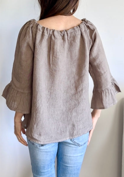 Adelina Linen Top