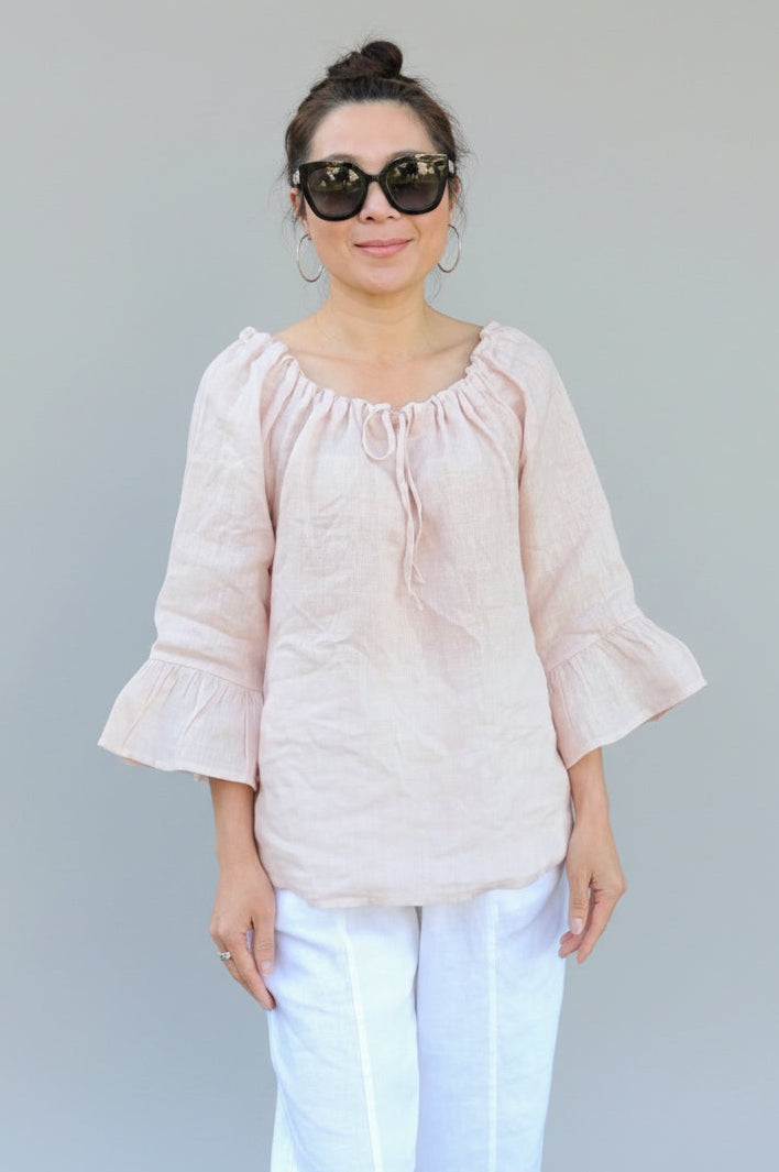 Adelina Linen Top