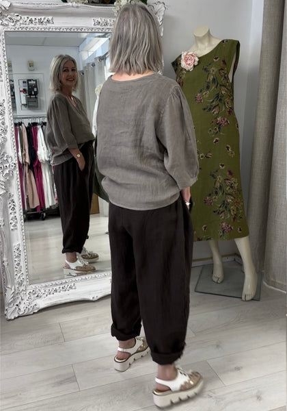 Liliosa Linen Top