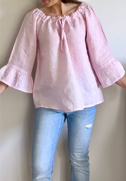 Adelina Linen Top