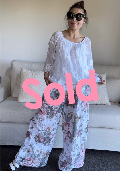 Made in Italy Melissa Floral Pants