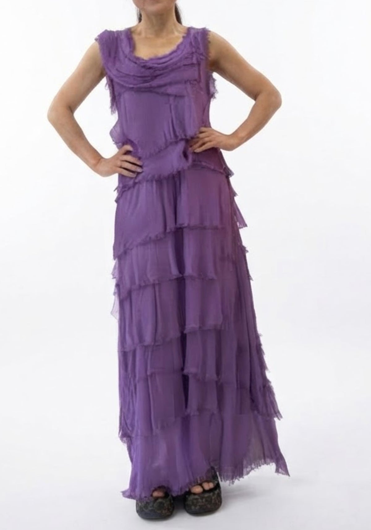 Made In Italy Elisa Silk Dress
