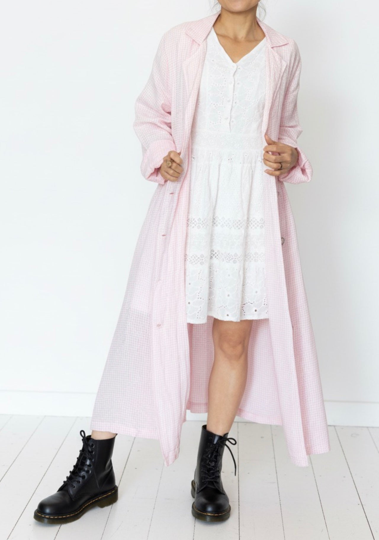 Italian Province Laverna Check Coat