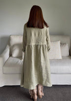 Luciana Linen Overcoat