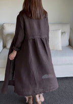 Luciana Linen Overcoat