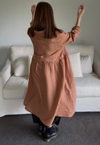 Luciana Linen Overcoat