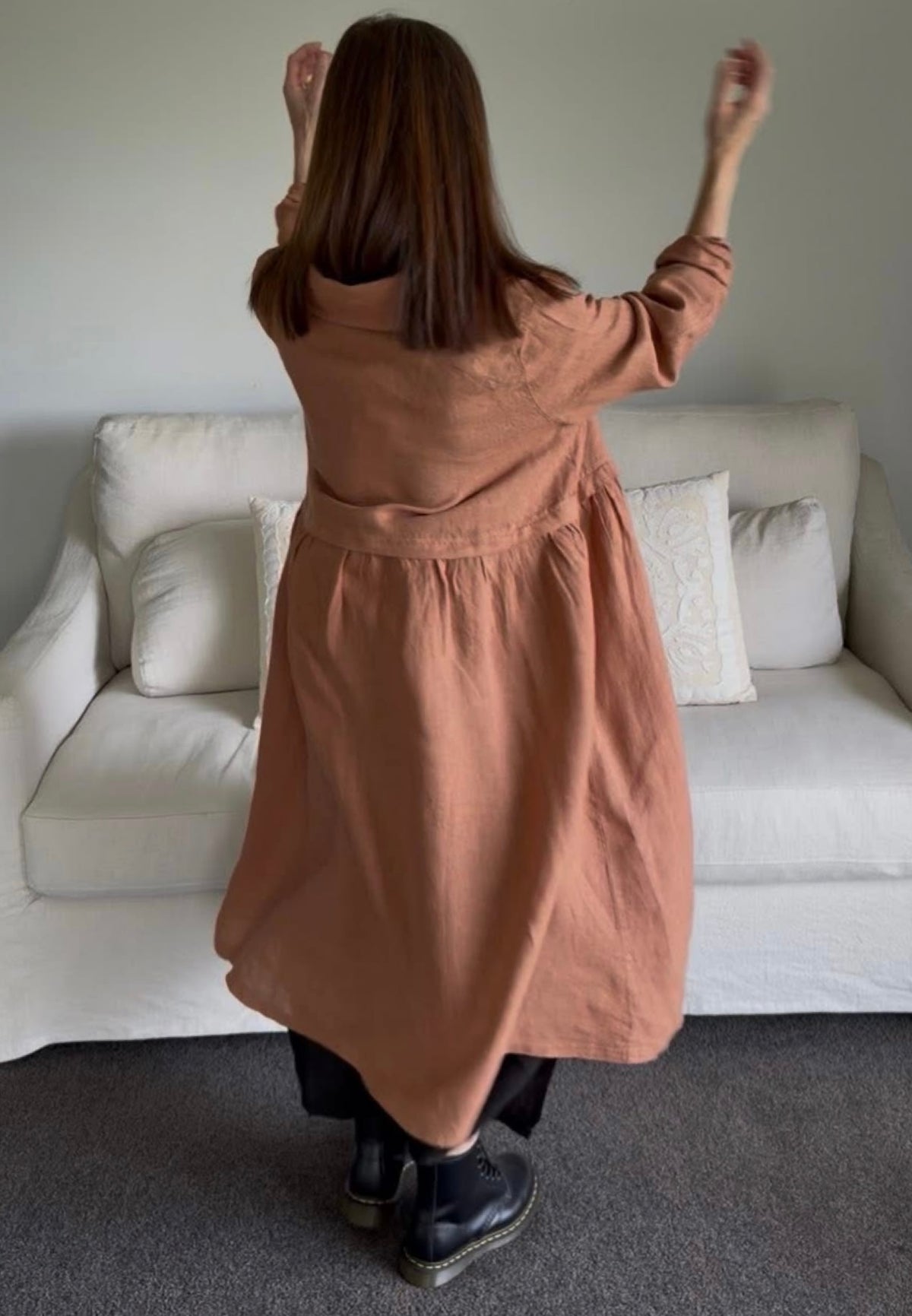 Luciana Linen Overcoat