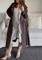 Luciana Linen Overcoat