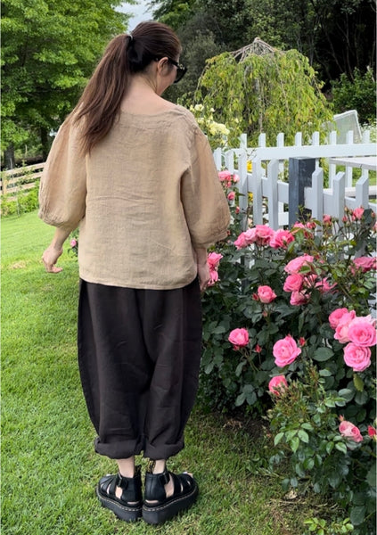 Liliosa Linen Top