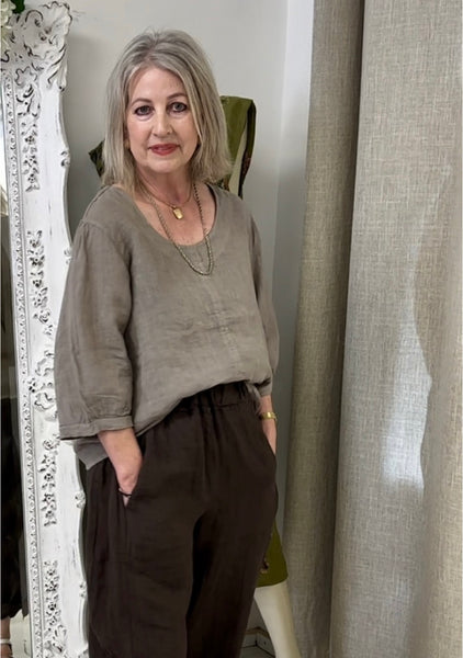 Liliosa Linen Top