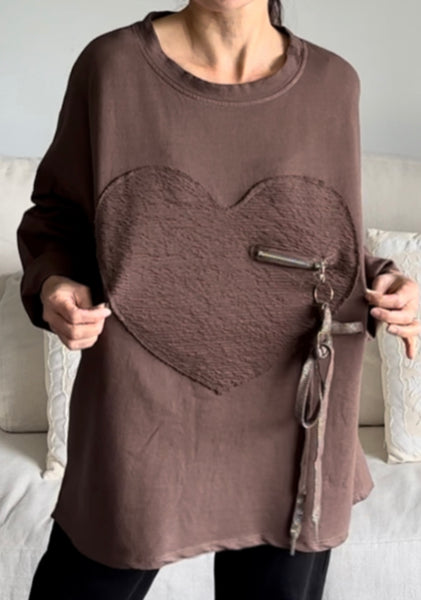Made in Italy Minna Heart Top