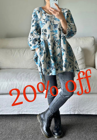 Italian Province Bellezza Floral Top