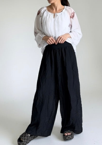 Made In Italy Odette Silk Pants