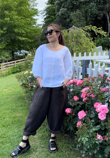 Liliosa Linen Top