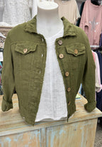 Italian Province Perenna Linen Jacket