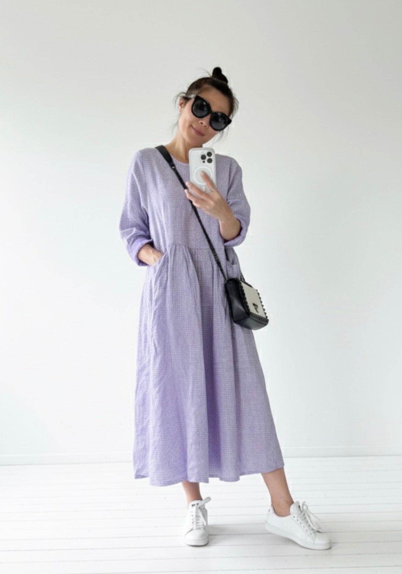 Italian Province Stephanie Check Dress