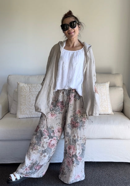 Made in Italy Melissa Floral Pants