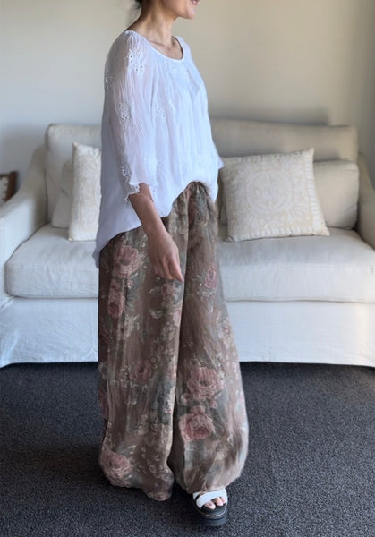 Made in Italy Melissa Floral Pants