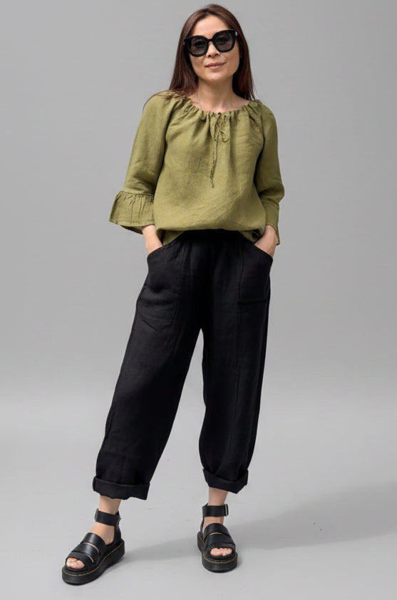 Adelina Linen Top