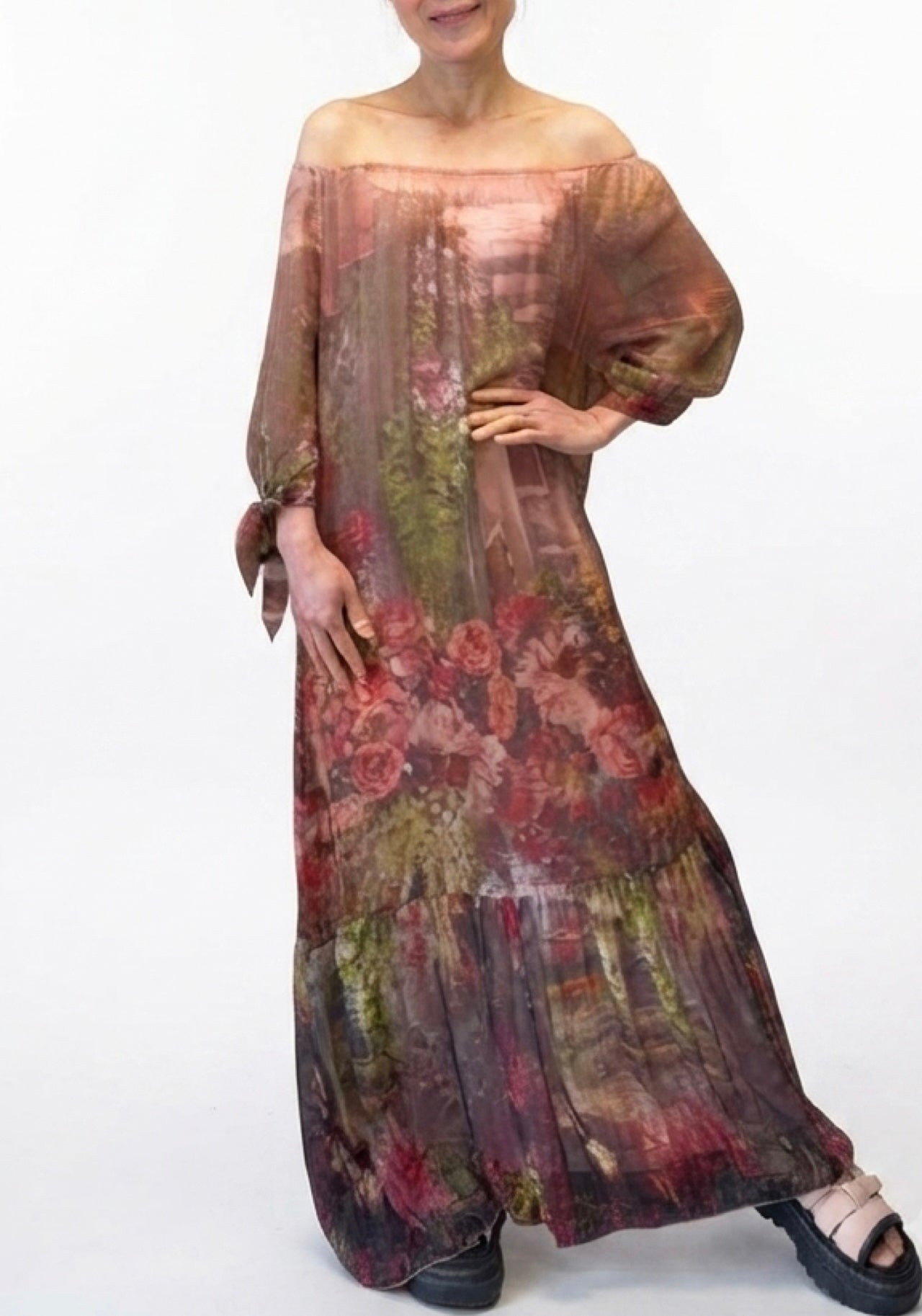 Riella Silk Dress