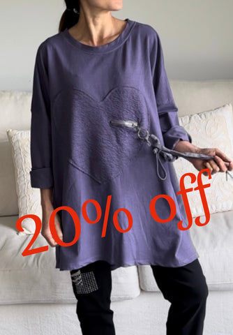 Made in Italy Minna Heart Top