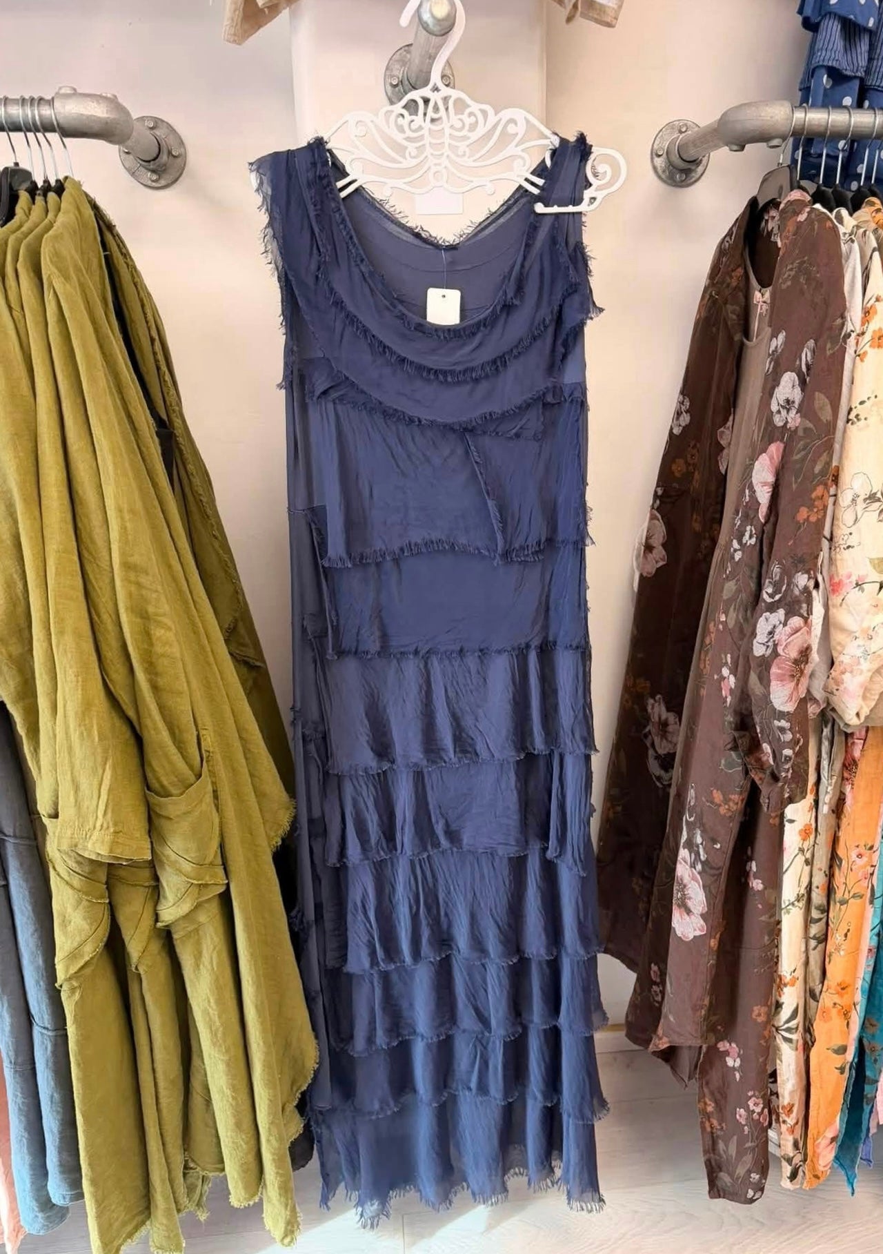 Made In Italy Elisa Silk Dress