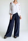 Made In Italy Odette Silk Pants