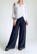 Made In Italy Odette Silk Pants