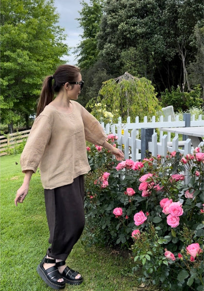 Liliosa Linen Top