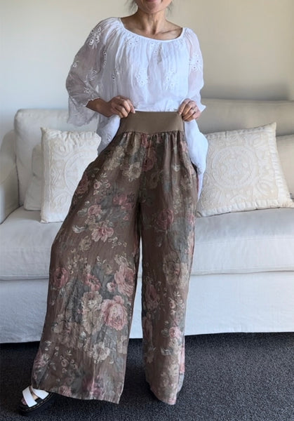 Made in Italy Melissa Floral Pants