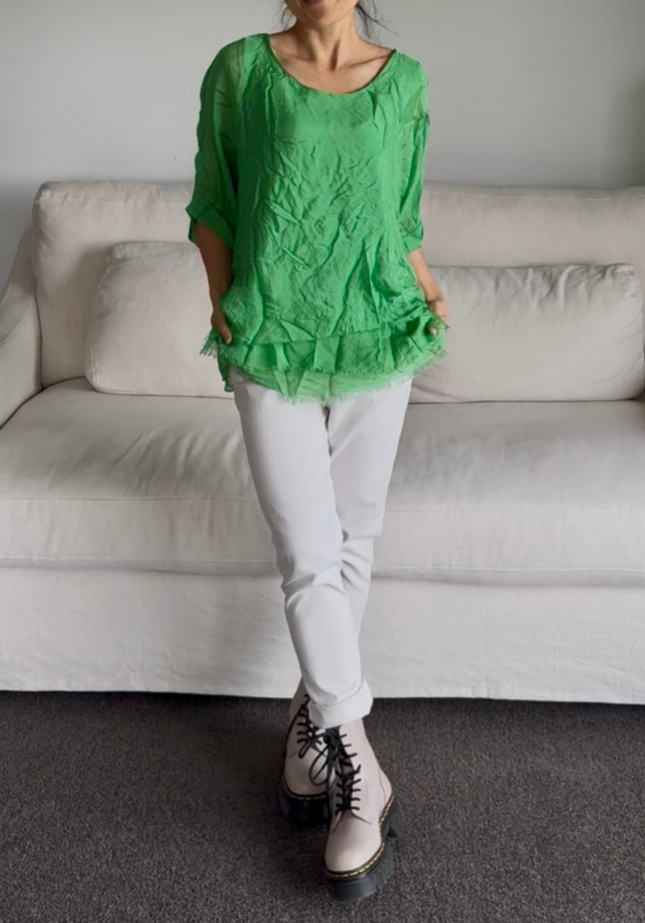 Made in Italy Lavinia Silk Top