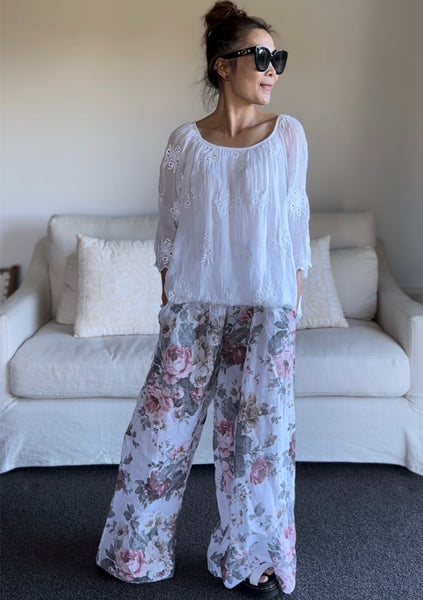 Made in Italy Melissa Floral Pants