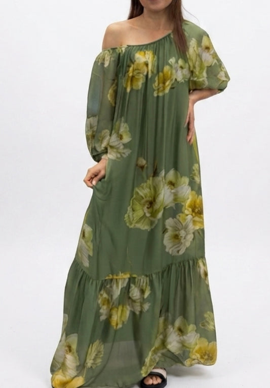 Blossom Silk Dress