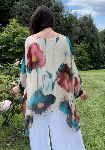 Made in Italy Leia Silk Top