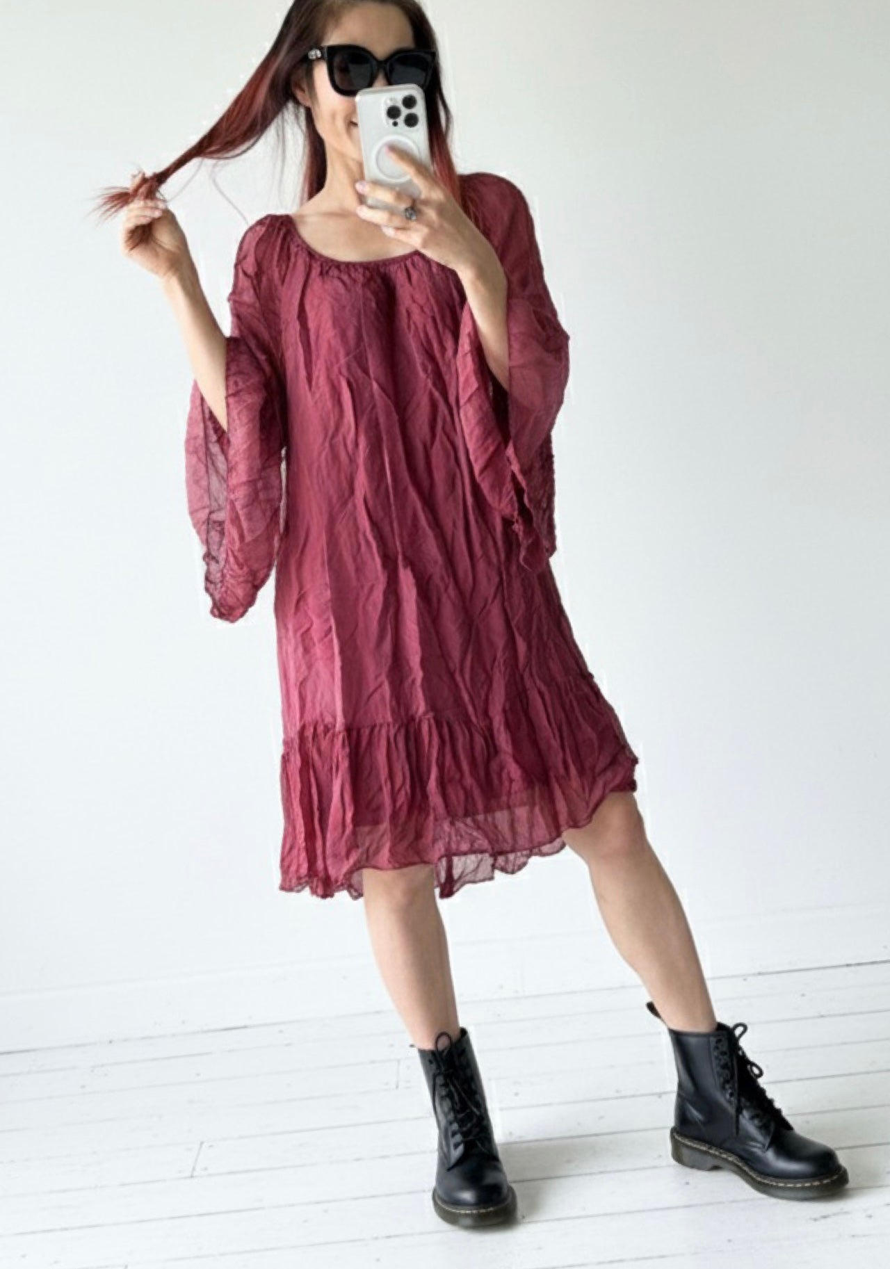 Made In Italy Tara Bella Silk Tunic/Dress