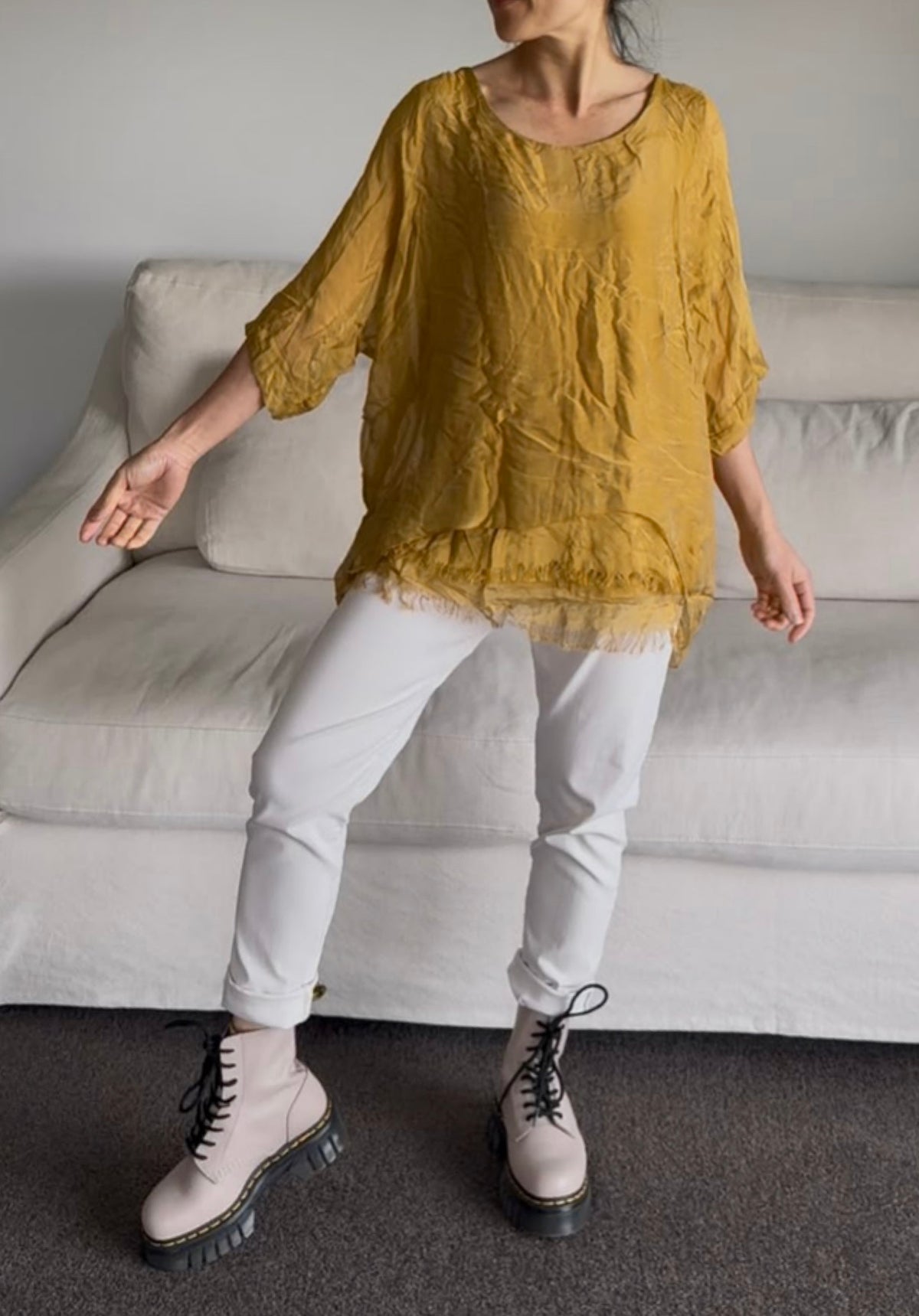 Made in Italy Lavinia Silk Top
