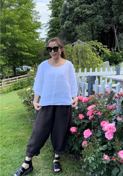 Liliosa Linen Top